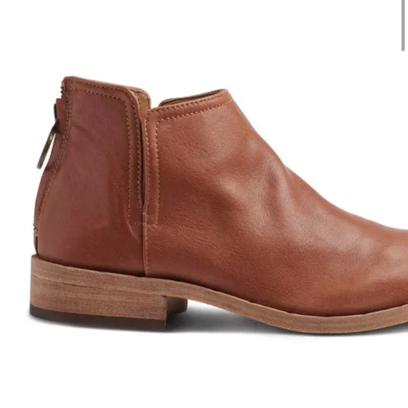 New Beek Leather Falcon Ankle Booties Cognac Brown - Picture 4 of 12